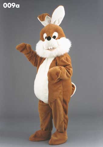Mascot 009a Bunny - Brown-white