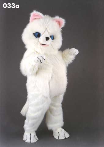 Mascot 033a Cat - White