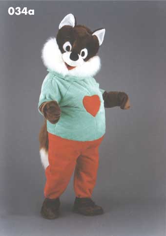Mascot 034a Fox - Heart shirt