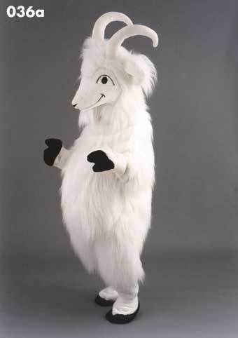 Mascot 036a Goat Ram - White