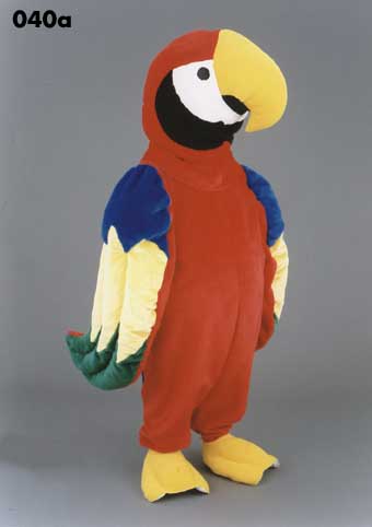 Mascot 040a Parrot - Red - Click Image to Close