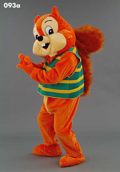 Mascot 093a Squirrel - striped vest - Click Image to Close