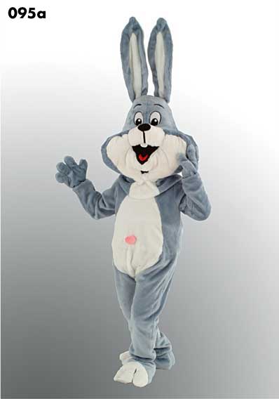 Mascot 095a Bunny - Gray & white - Click Image to Close