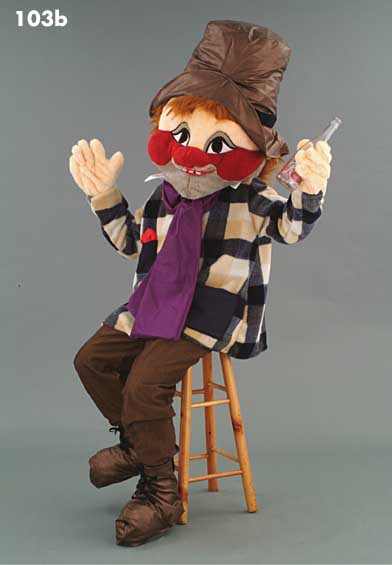 Mascot 103b Bighead - Drinking Man - flannel
