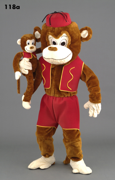 Mascot 118a Monkey and little monkey - Click Image to Close