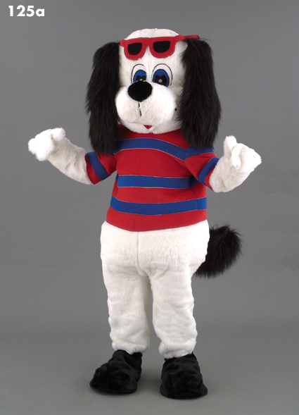 Mascot 125a Dog - Beagle White& Black - Click Image to Close