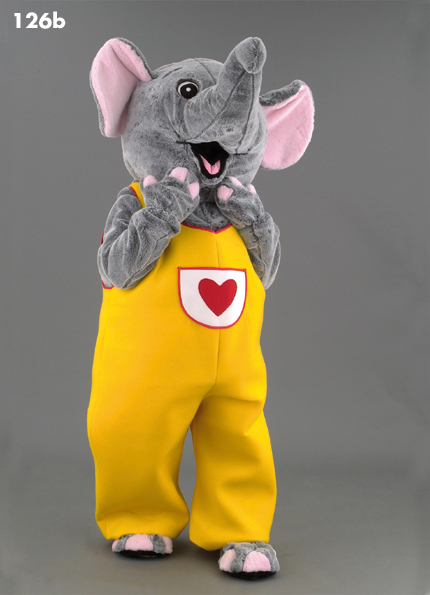 Mascot 126b Elephant - Yellow suit