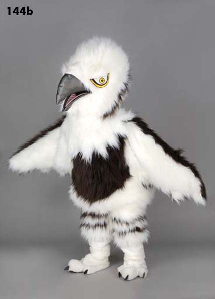 Mascot 144b Bird - Hawk - Black & White - Click Image to Close