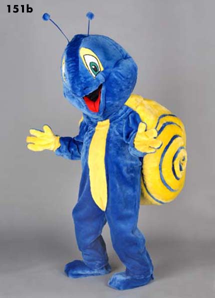 Mascot 151b Snail - Blue - Click Image to Close