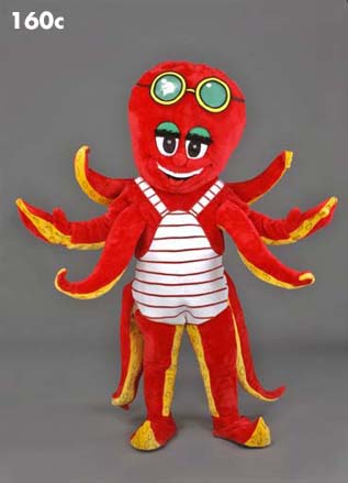 Mascot 160c Octopus - Red