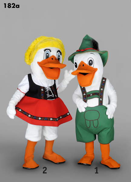 Mascot 182a Bird - Duck - Boy - Green bibs